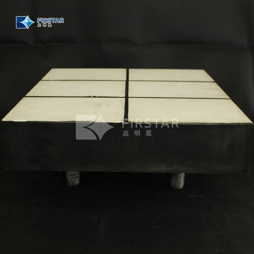 Wear Resistant Steel-Rubber-Ceramic Composite Panel Vulcanized Ceramic Liner Plates