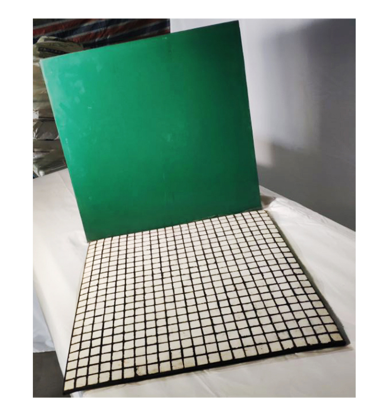 Chute Wear and Impact Resistant Alumina Ceramic Rubber Liner