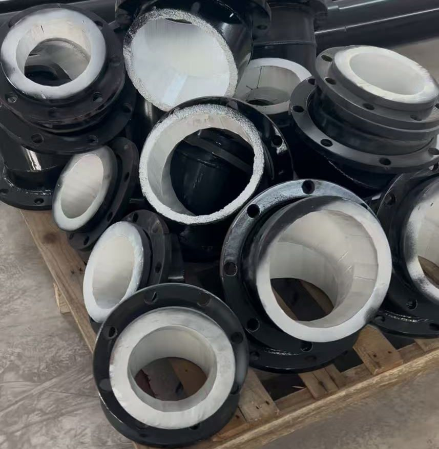 Super Durable Anti-Wear Alumina Ceramic Liner Elbow for Pipeline Conveying