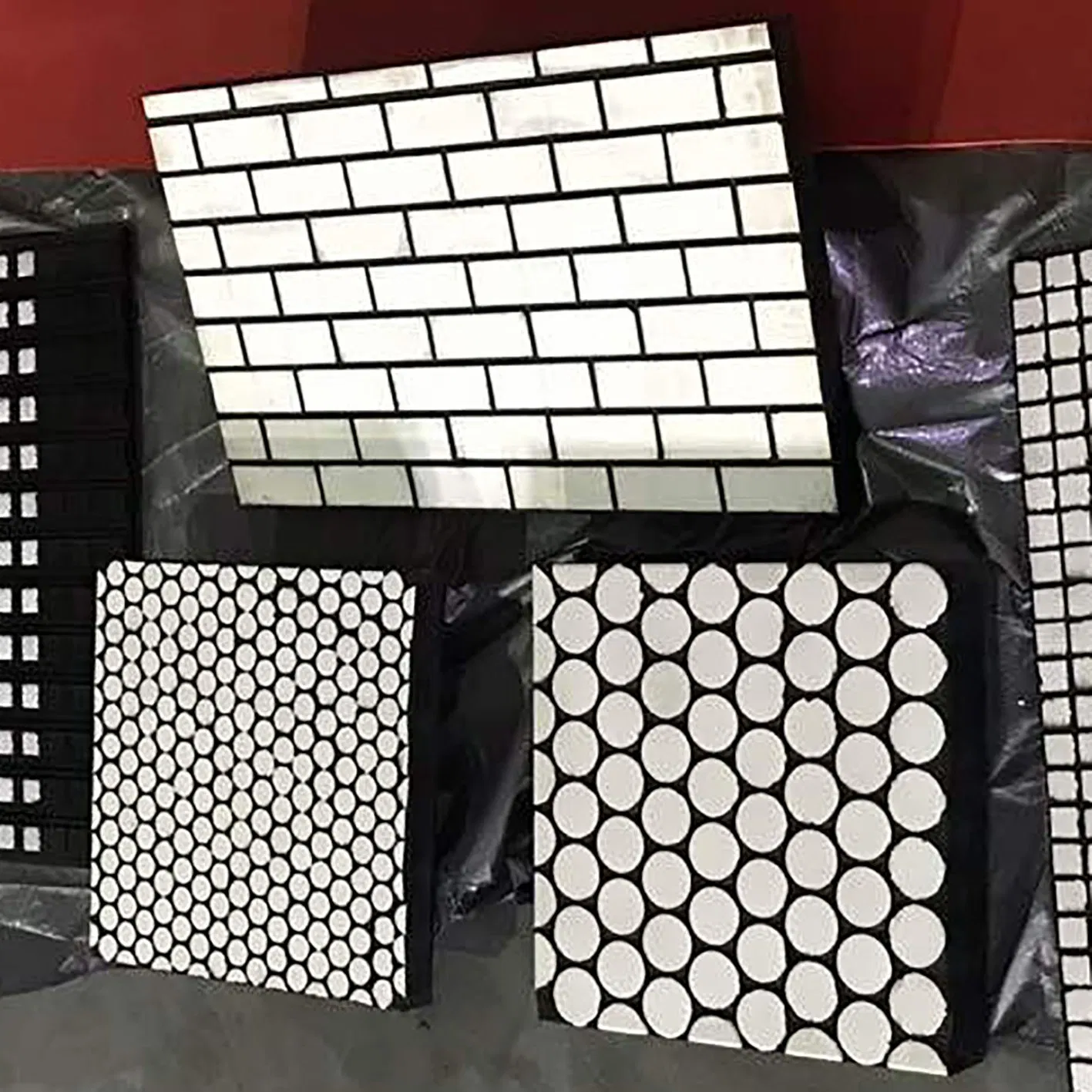 Chute Zirconia Toughen Alumina Ceramic Rubber Steel Composite Pad Wear Lining Plate Panel