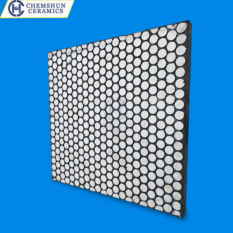 Wear Resistant Alumina Rubber Ceramic Plate as Wear Ceramic Liner