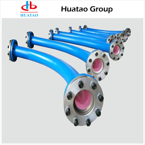 Ceramic Tile Lined Steel Elbow Pipe