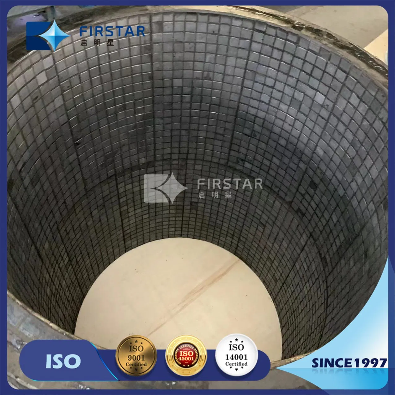 Customized Silicon Carbide Mining Bricks with Durable Rubber Liner