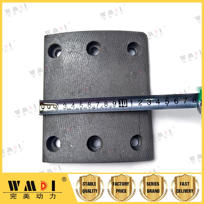 Wg9100440027 Sinotruk HOWO/Shacman/Foton Factory Direct Sale Truck Engine Parts High Quality Truck Spare Parts 135.2*160*14.5mm Brake Lining