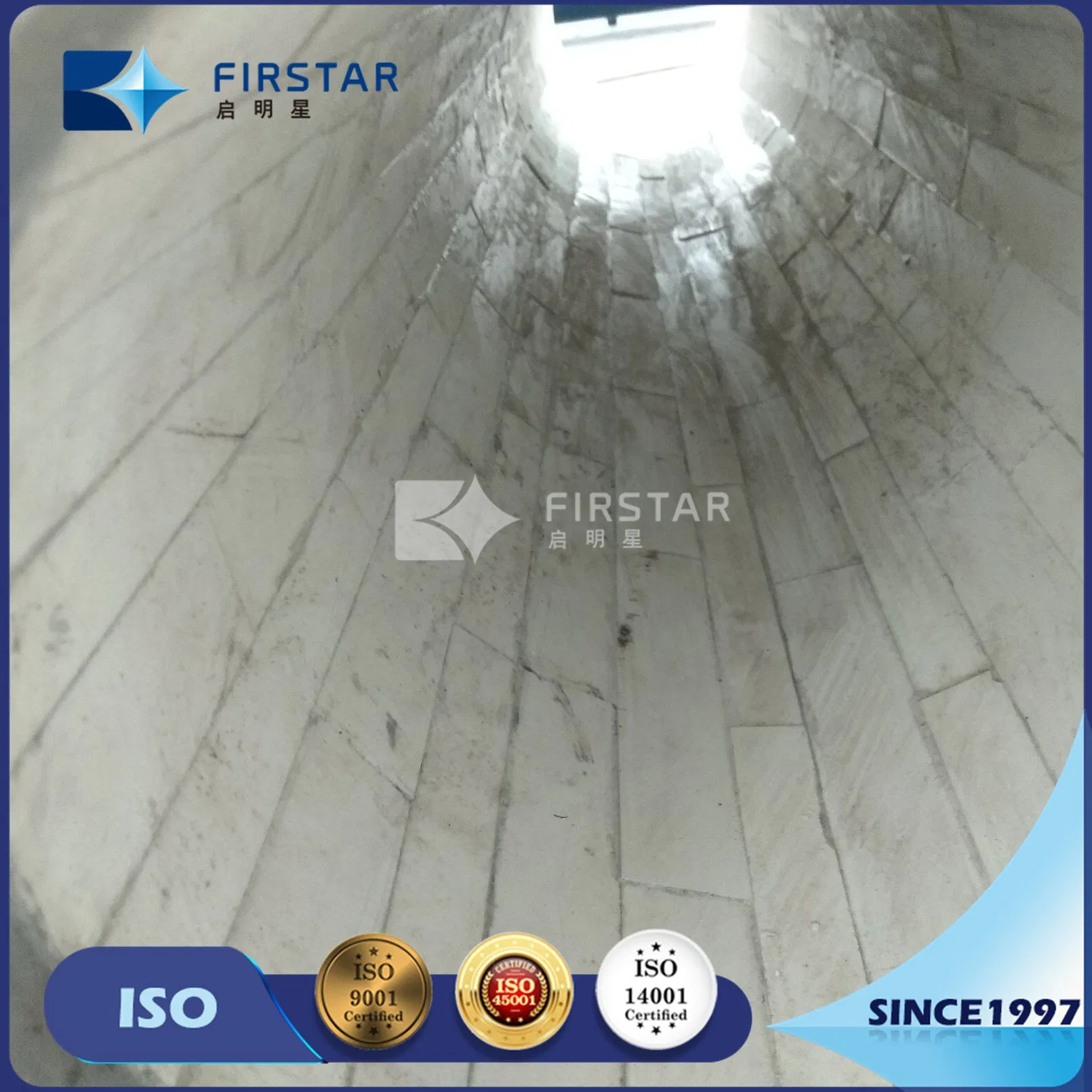 92% Alumina Ceramic Lined Steel Pipe with Trapezoidal Ceramic Tiles