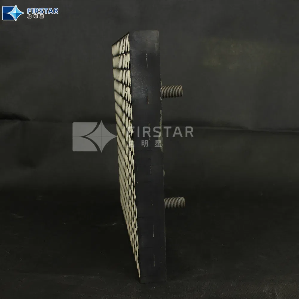 Wear Resistant Steel-Rubber-Ceramic Composite Panel Vulcanized Ceramic Liner Plates