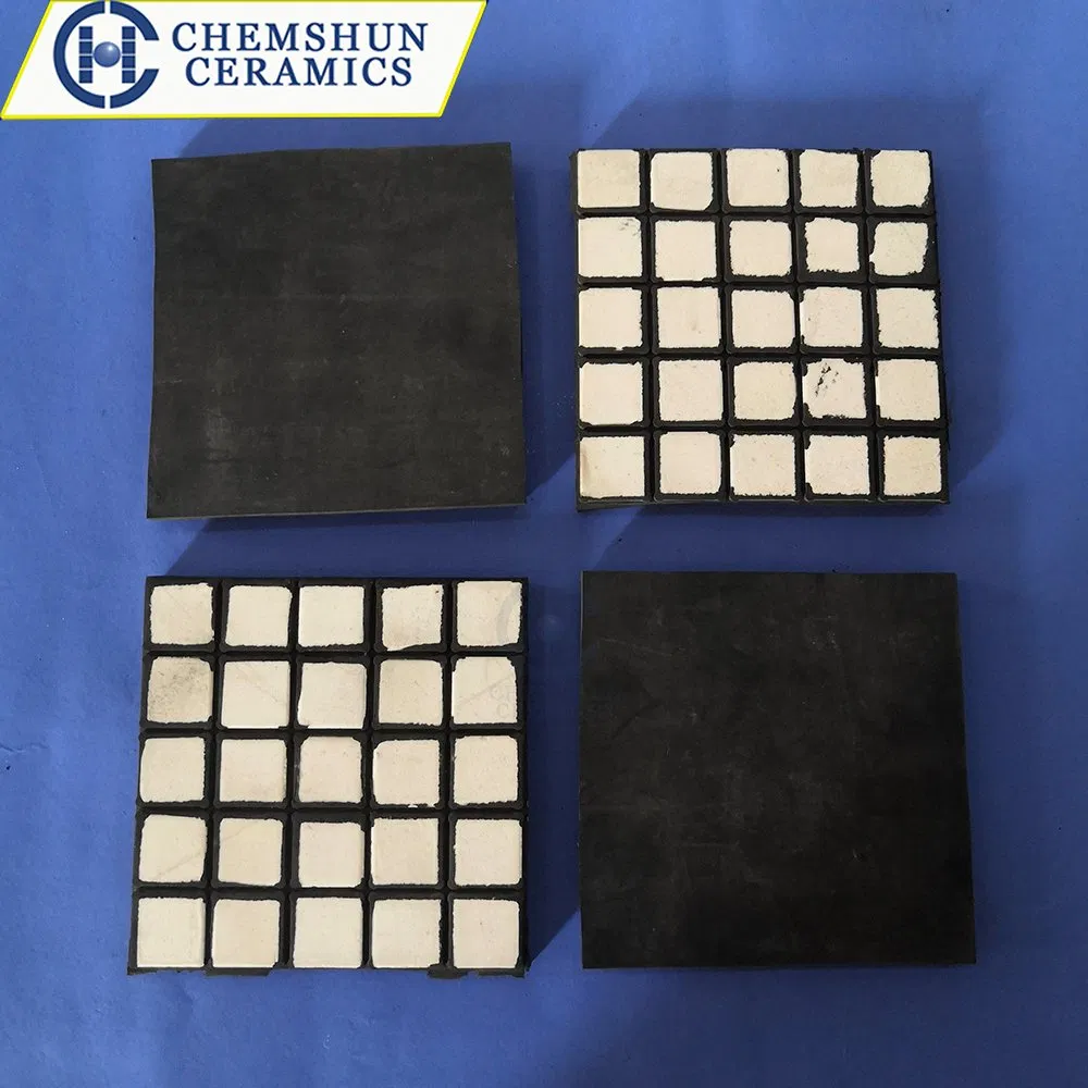 Chemshun Superior Abrasion and Impact Resistance Rubber Ceramic Plate