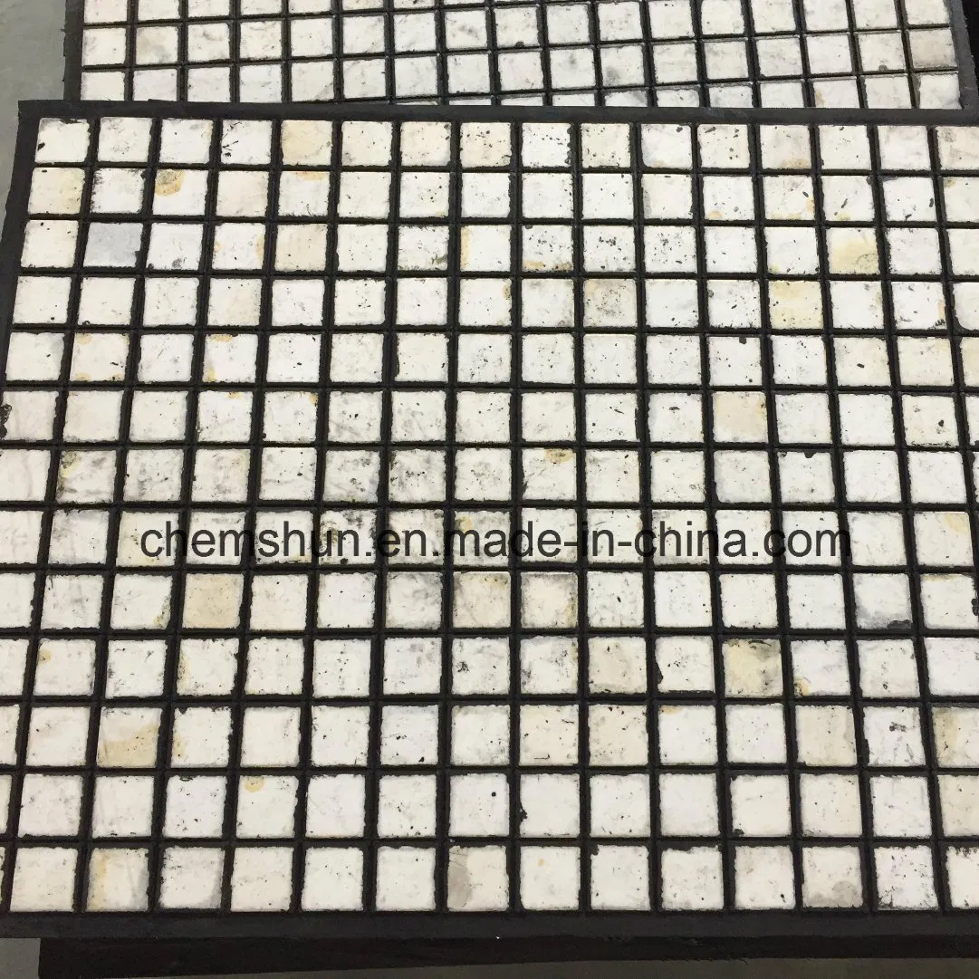 Ceramic Rubber Composite Liner with Abrasion Resistant Alumina Square Tile