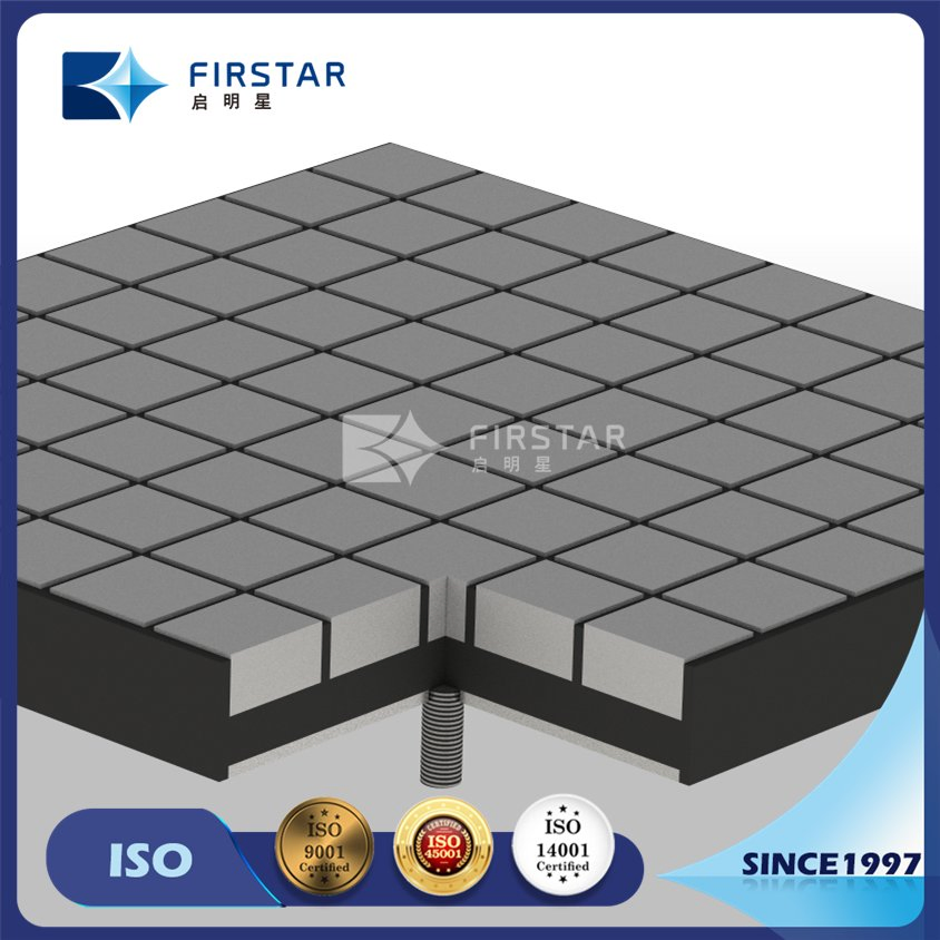 Wear-Resistant Rubber Composite Ceramic Lining Plate with Steel Backing Plate for Chute