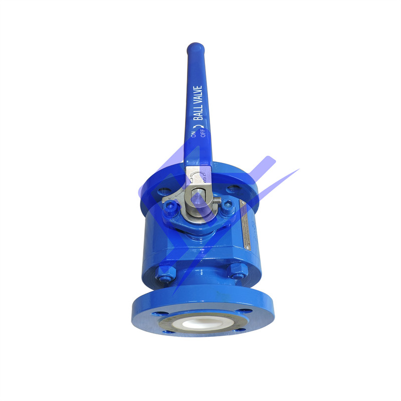 Carbon Steel 2 PCS Ceramic Lined Ball Valve