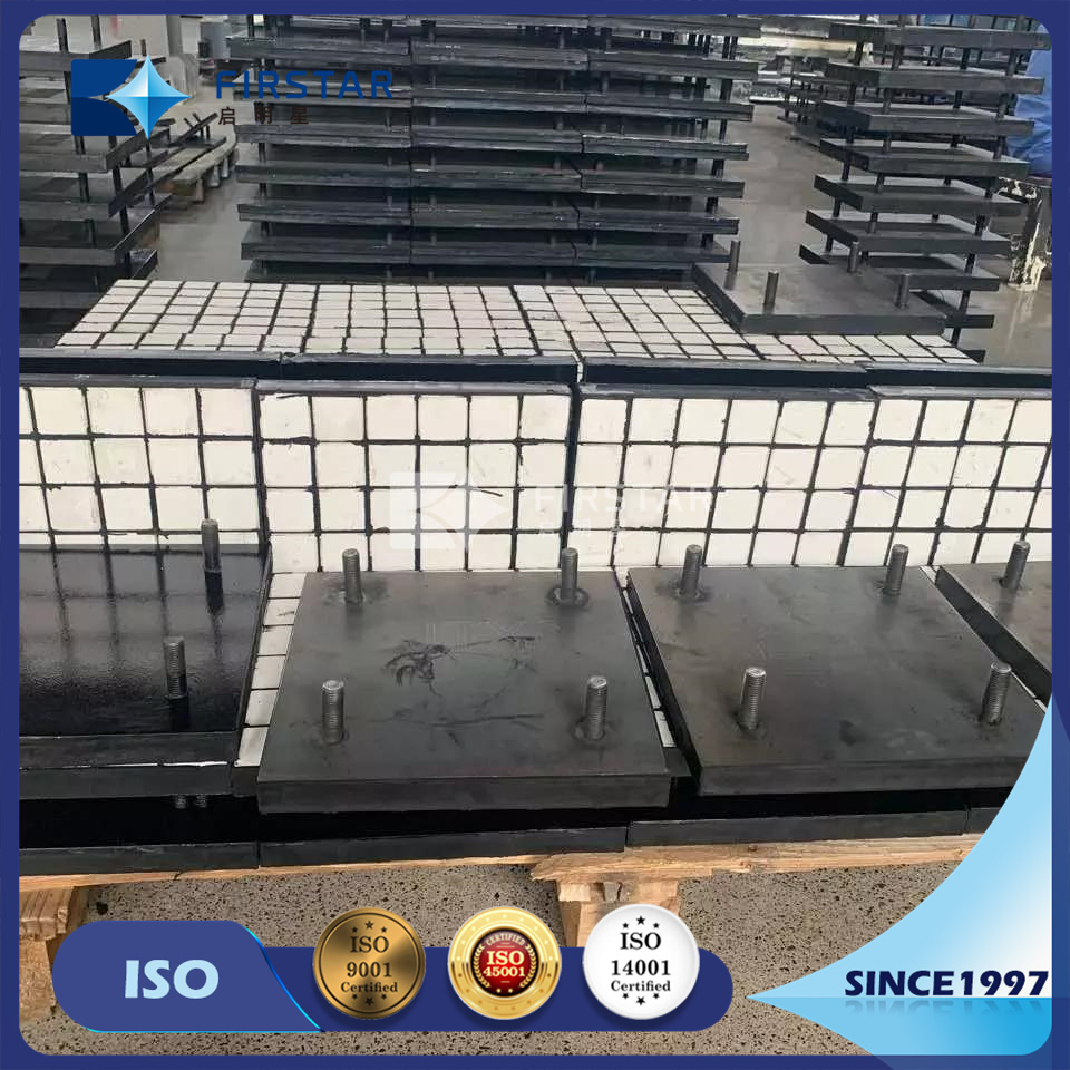 High-Durability Composite Rubber Ceramic Liner Plates for Chutes