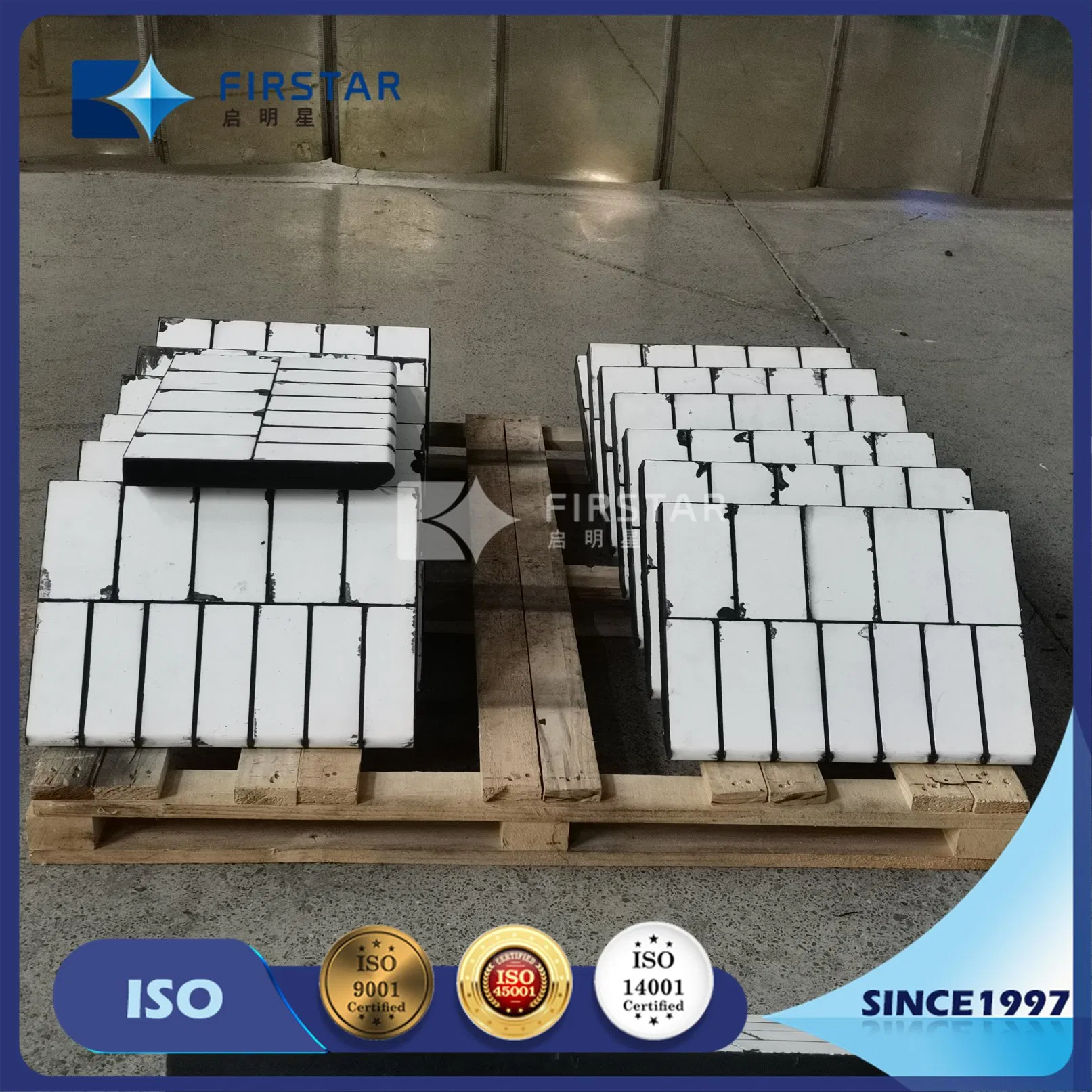 Wear-Resistant Rubber Composite Ceramic Lining Plate with Steel Backing Plate for Chute