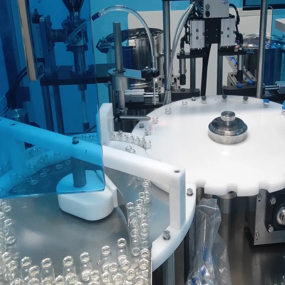 Glass Bottle Vial Washing Sealing and Capping Powder Filling Machine