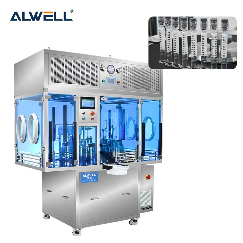 Automatic Pre Filled Gel Plugging Glass Syringe Filling Machine