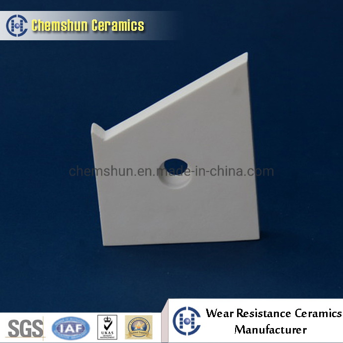Hot Resistant 92% 95% Alumina Ceramic Wear Plate Lined Hopper for Cement