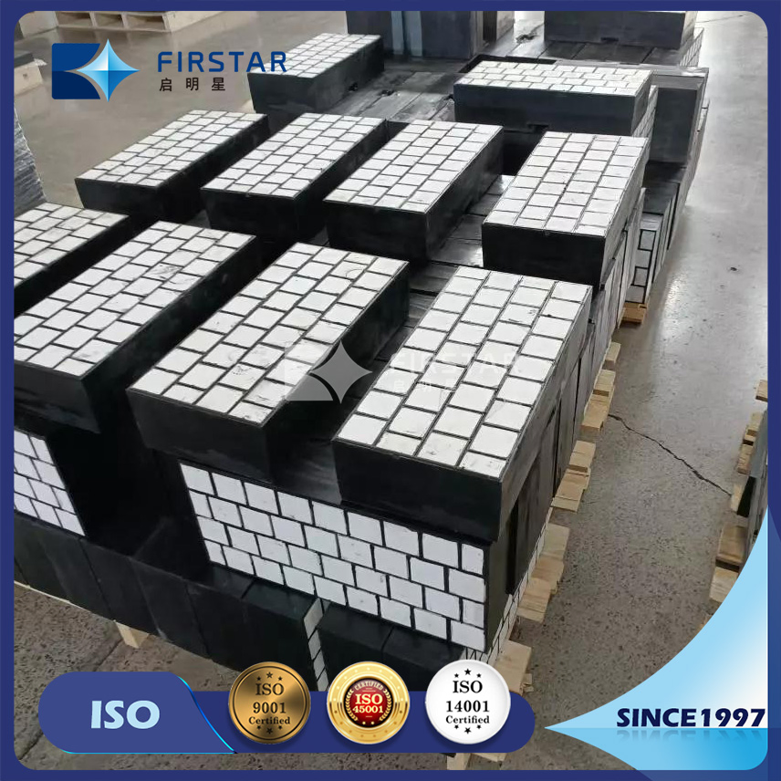 Impact Resistant Ceramic Liner Plates with Rubber Backing for Chute Wear Resistant