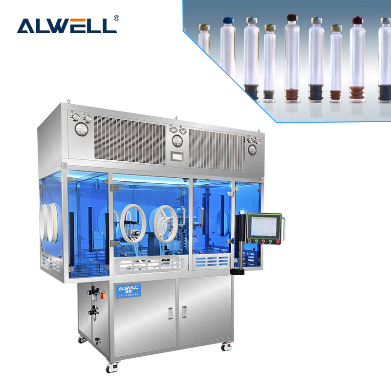 Alwell Injection Cartridge Filling Sealing Stoppering Machine Supplier with Isolator