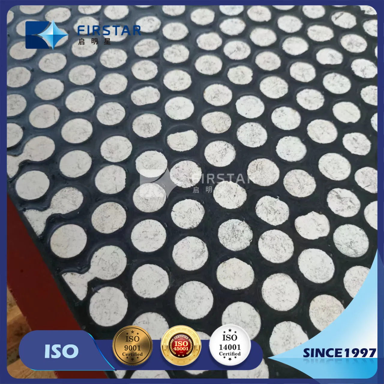 Composite Steel Rubber Ceramic Wear Liner Plates for Mine Chute Abrasion Protection