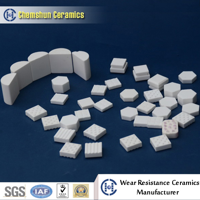 Alumina Ceramic Tile with Dimples for Pulley Lagging