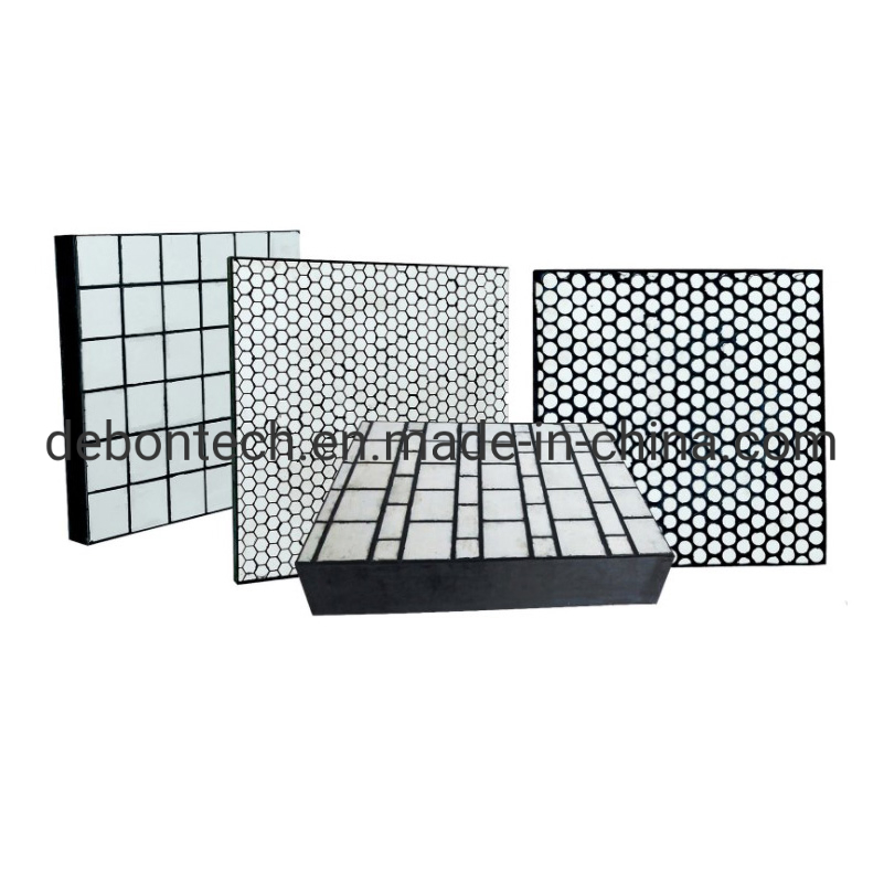 Alumina Ceramic Rubber Backed Chute Wear Lining Plate Block Steel Liner