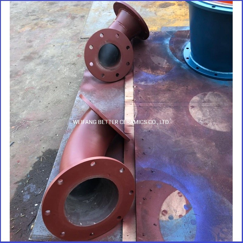 Steel Pipe/Bend Shape Lined with Silicon Carbide Ceramic Tube Liner