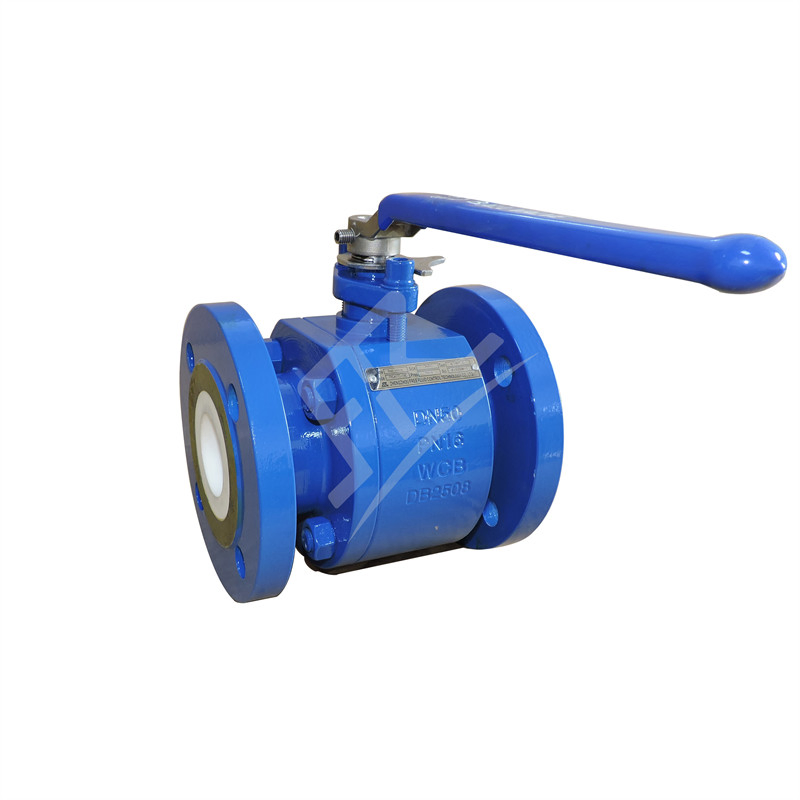 Carbon Steel 2 PCS Ceramic Lined Ball Valve