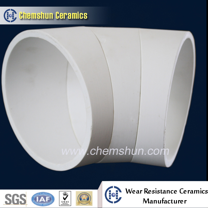 Chemshun Factory Specializes in Customizing Wear Resistant Ceramic Lined Steel Bends Elbow Pipe