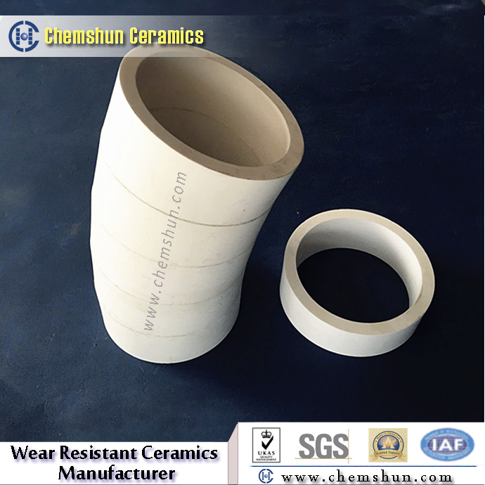 Alumina Oxide Ceramic Bend Pipe Elbow Lined Stainless Steel Tube