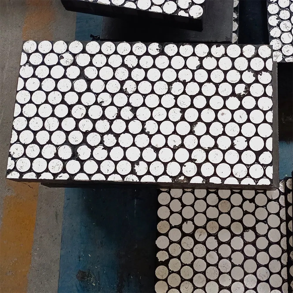 Abrasion Resistant Ceramic Cylinder Liner Alumina Ceramic Rubber Composite Wear Plates