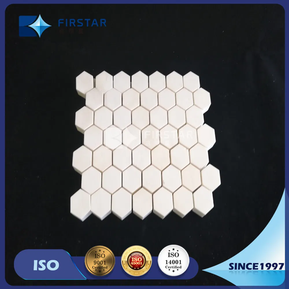 92% and 95% Alumina Ceramic Wear Resistant Hexagonal Tile Sheet 150*150*Thickness 3mm to 25mm