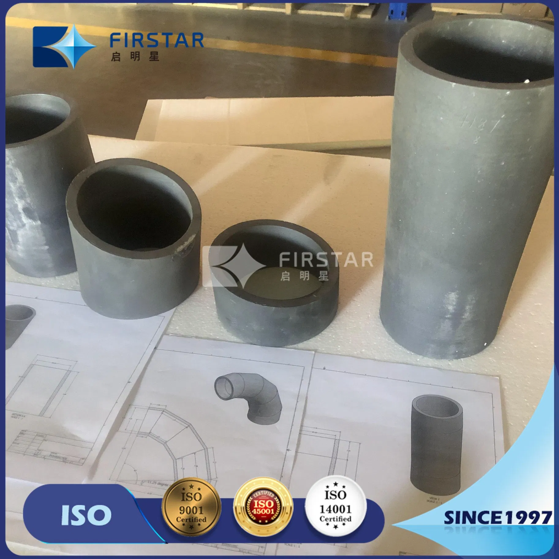 Rbsic Reaction-Bonded Sintering Silica Carbide Tiles Refractory Ceramic GB