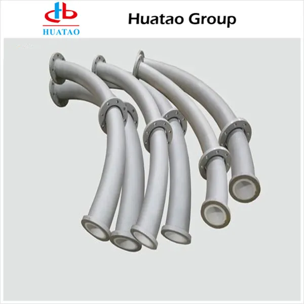 Ceramic Tile Lined Steel Elbow Pipe