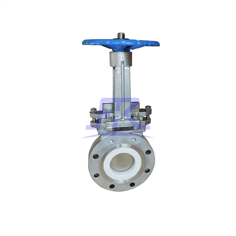 Wafer/Flanged Carbon Steel Ceramic Lined Slurry Knife Gate Valve for Slag Discharging
