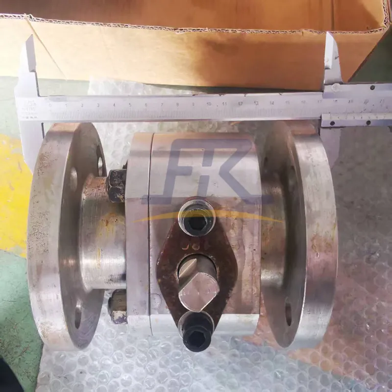 Carbon Steel 2 PCS Ceramic Lined Ball Valve