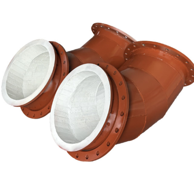 Large Diameter Alumina Ceramic Tile Lined Wear Resistant Pipe Elbows for Mining Coal