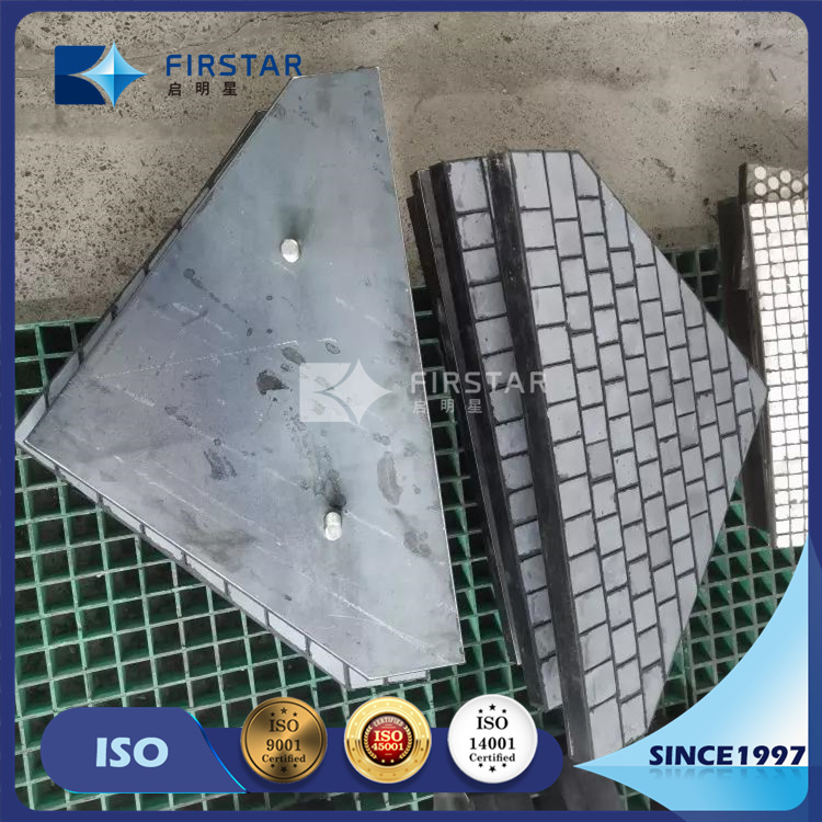 Super Wear Resistant Silicon Carbide Plate Composited Rubber Ceramic Lining