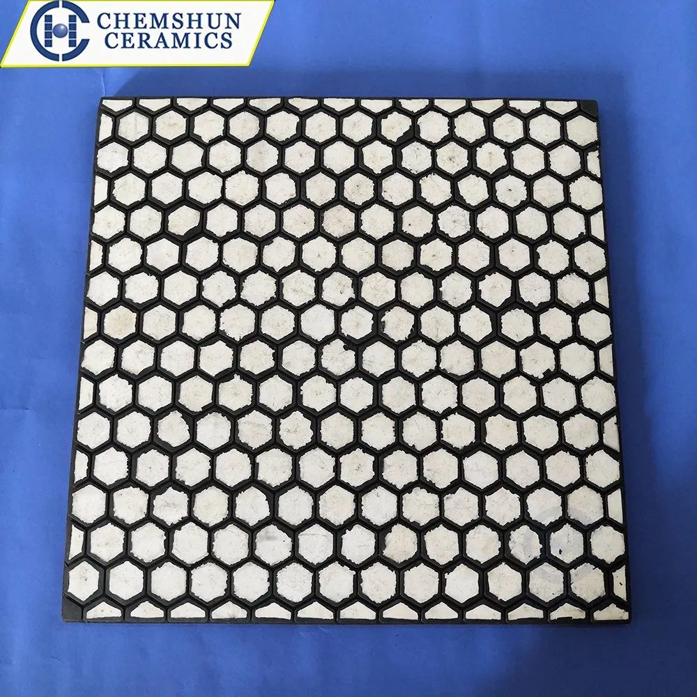 Chemshun Superior Abrasion and Impact Resistance Rubber Ceramic Plate