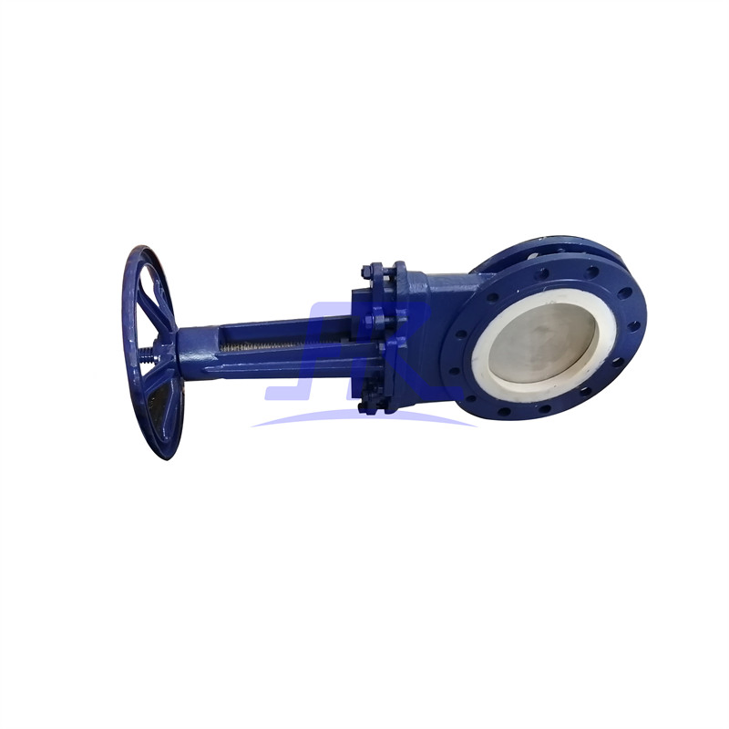 Wafer/Flanged Carbon Steel Ceramic Lined Slurry Knife Gate Valve for Slag Discharging