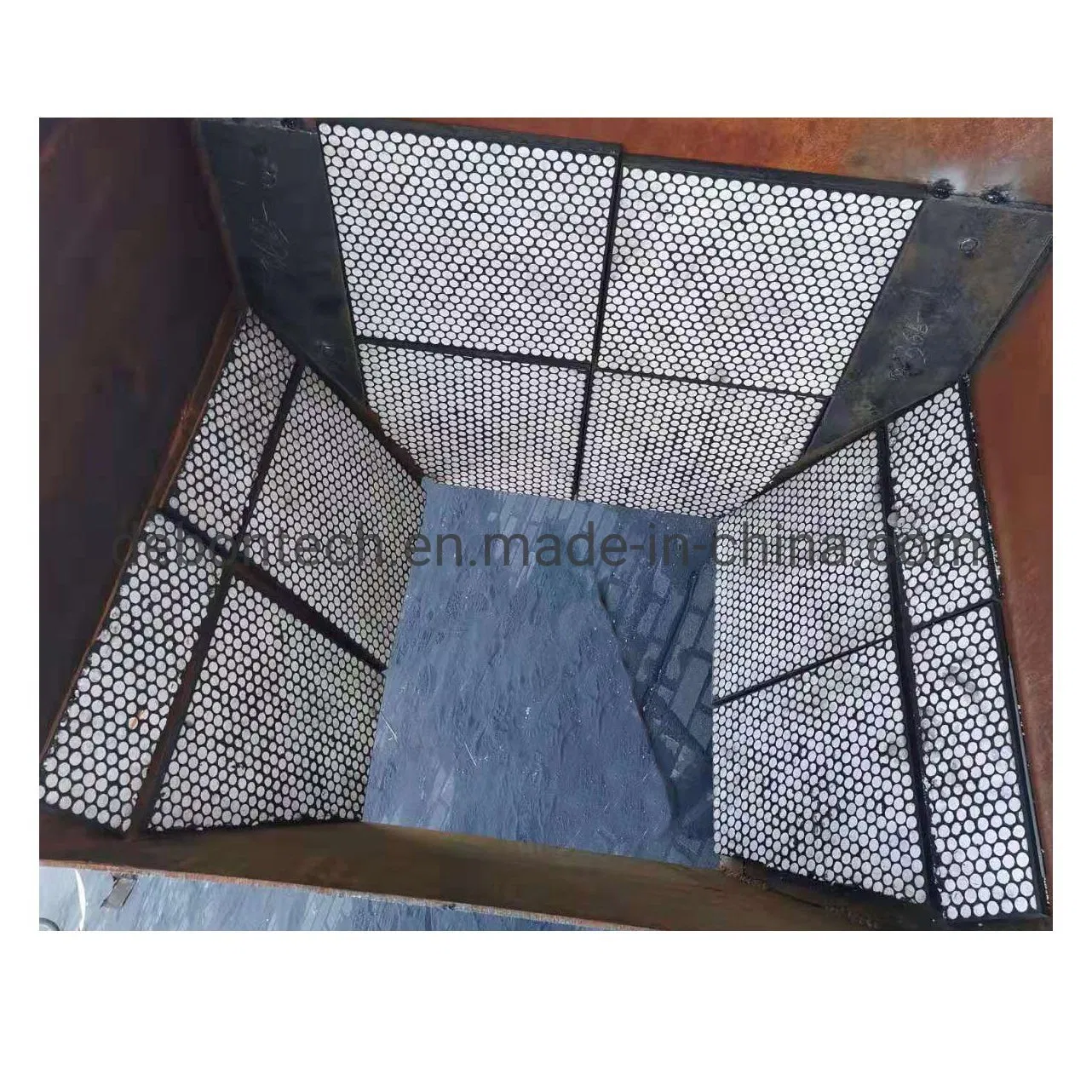 Chute Zirconia Toughen Alumina Ceramic Rubber Steel Composite Pad Wear Lining Plate Panel