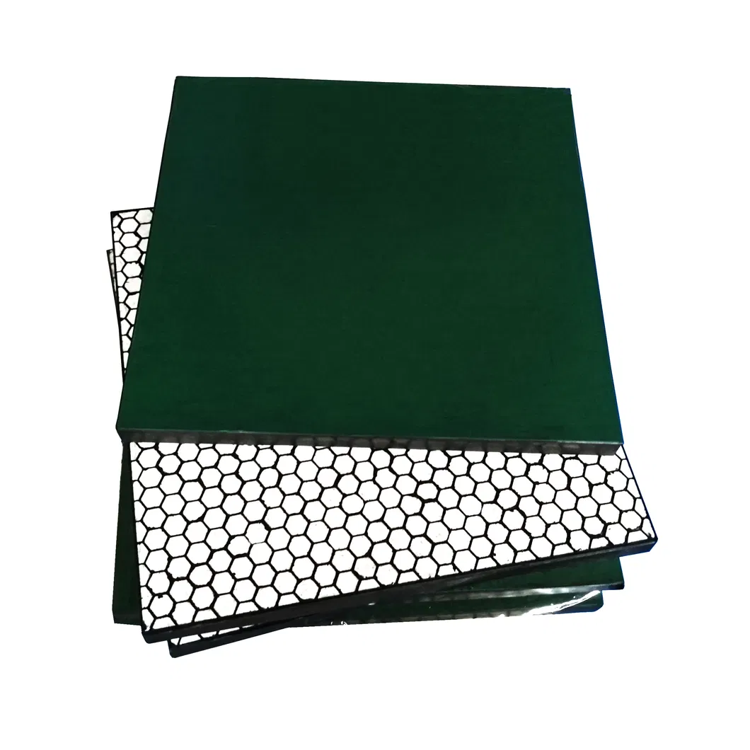 Hexagonal rubber ceramic