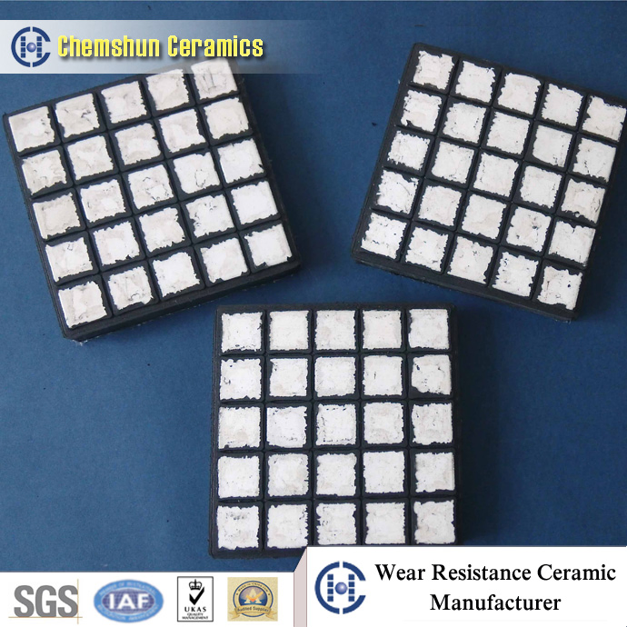 Impact Resistant Rubber Ceramic Wear Plate
