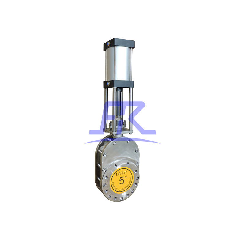 Stainless Steel/Wcb Pneumatic Flangeless Wafer Ceramic Lined Dual-Plate Balance Discharge Gate Valve