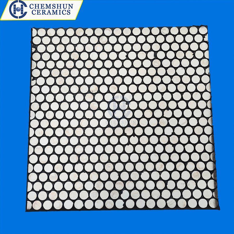 Wear Resistant Alumina Rubber Ceramic Plate as Wear Ceramic Liner