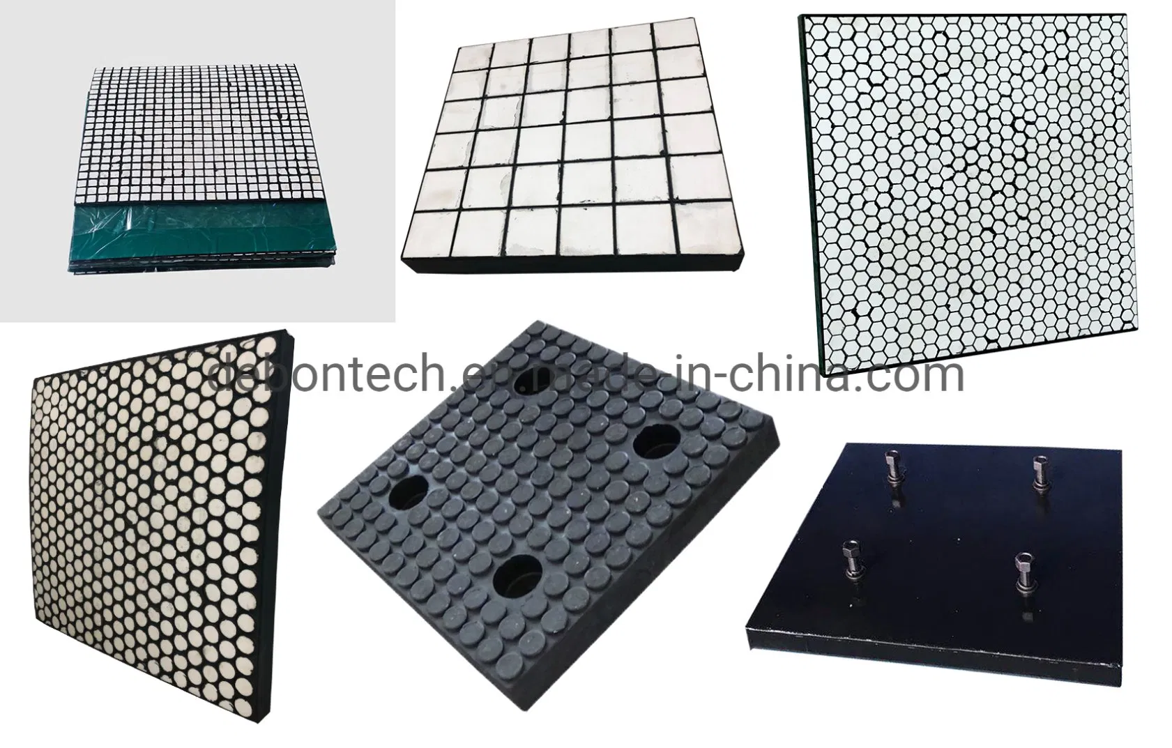 Zta Ceramic Tiles with Rubber Wear Liner Material Handing Industry