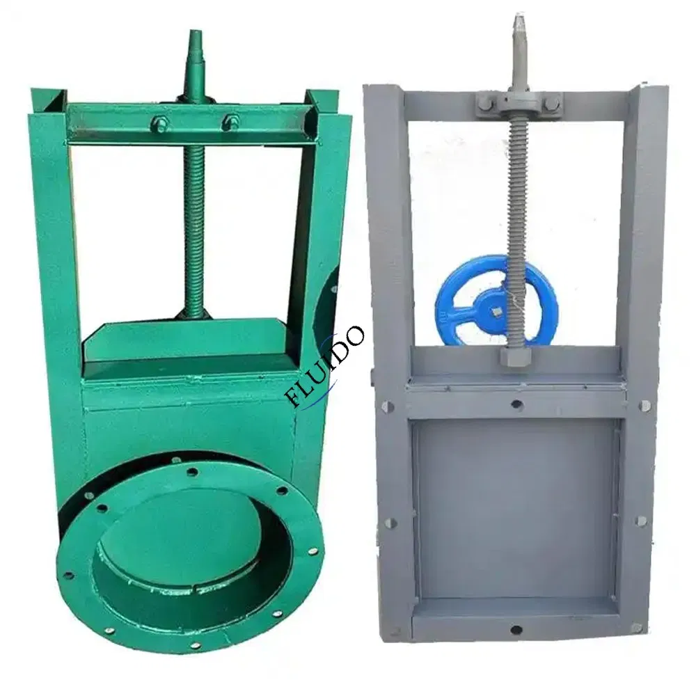 Stainless Steel or Steel Ceramic Lined Electric Hydraulic Knife Gate Valve Quick Opening Slurry Valve Pn10 Pn16 Pn25