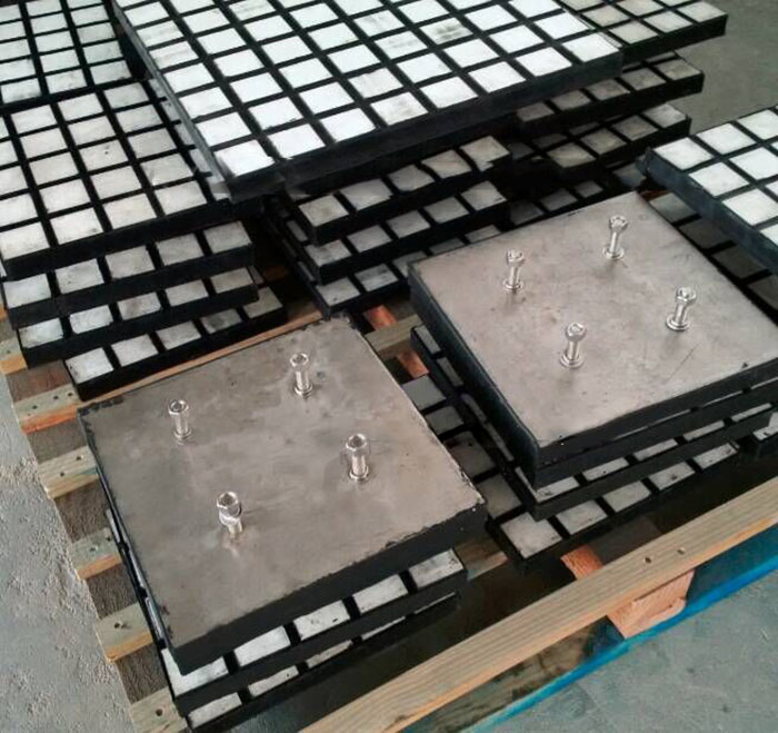 Wear Protection Components Rubber Liner Wear Resistant Impact Plate