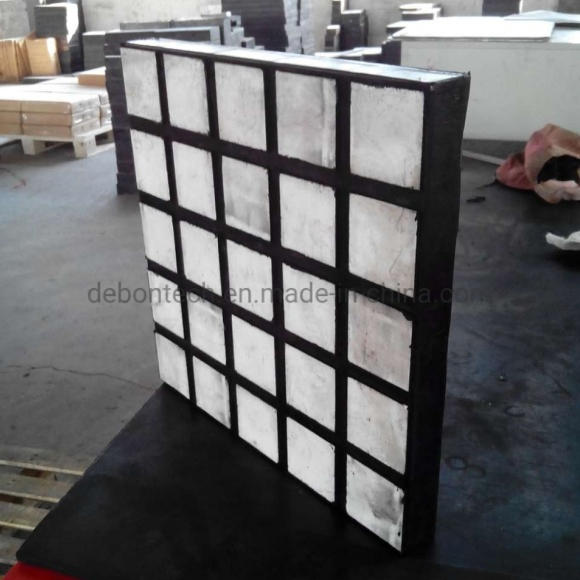 Steel Backing Plate Composite Rubber Ceramic Wear Resistant Liner