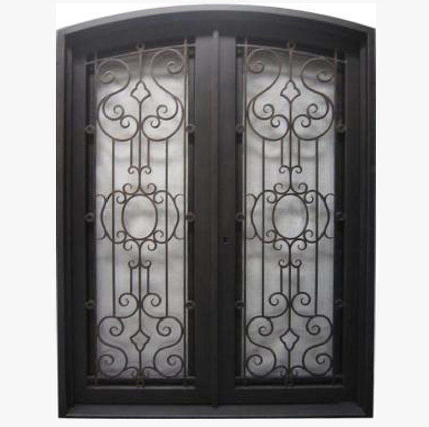 Premium Exterior Wrought Iron Door with Weather Resistant Finish