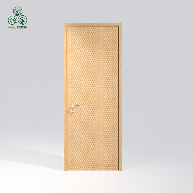 Robust Exterior Wood Security Door Weather Resistant for Enhanced Safety Door Panel