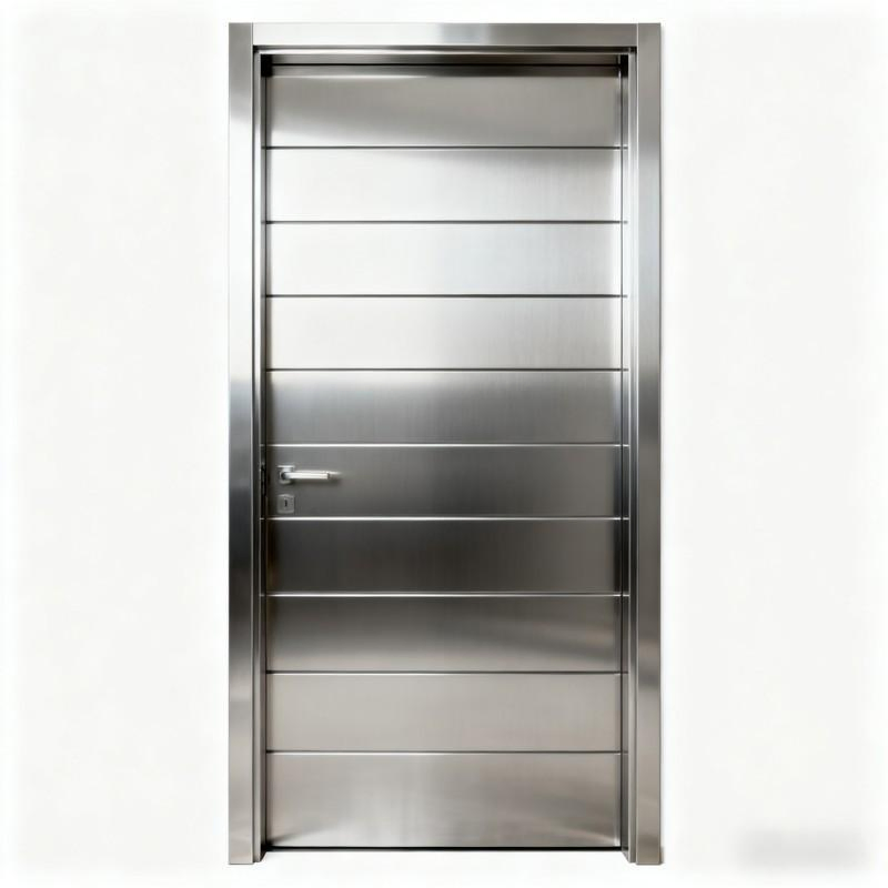 Weather-Resistant Stainless Steel Door for Exterior Use